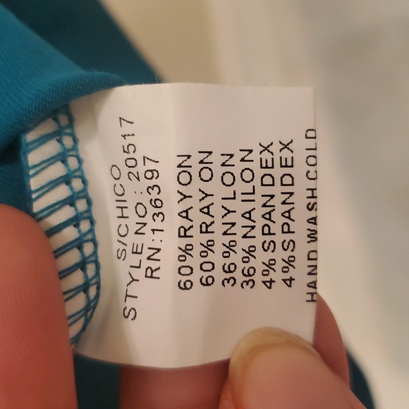 Varga Teal Cap Sleeve Dress Size S - Picture 6 of 6